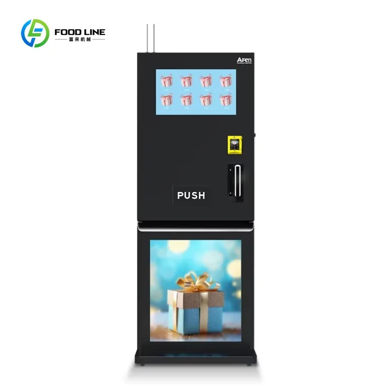 Automat sprzedający w mini rozmiarze, montowany na ścianie, z czytnikiem identyfikatorów, na sprzedaż automatów mini.