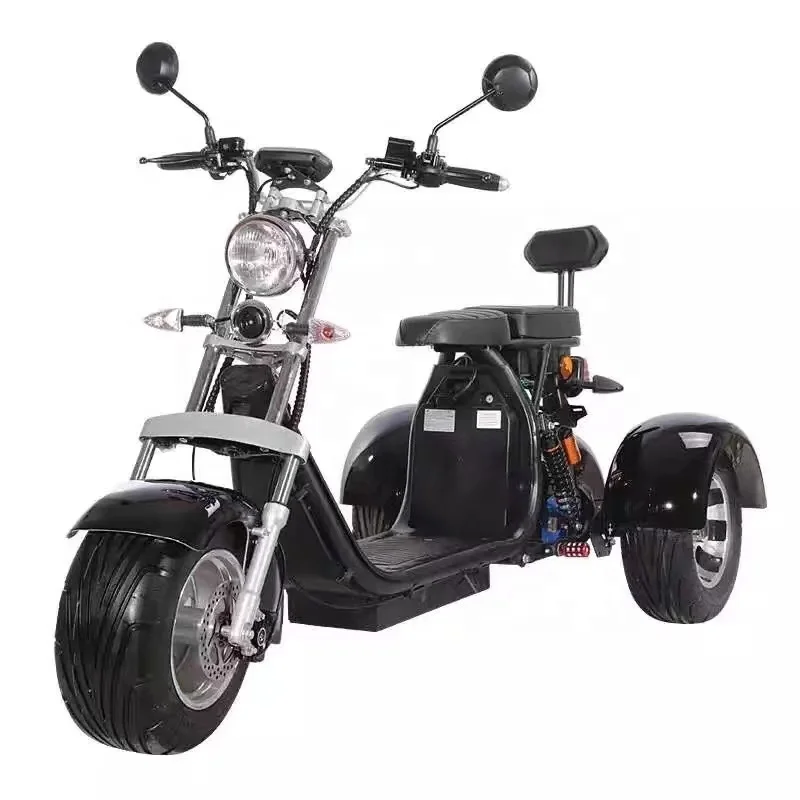 

Support EEC COC certificates 2000W 3 Wheel electric scooters citycoco with Basket tricycle