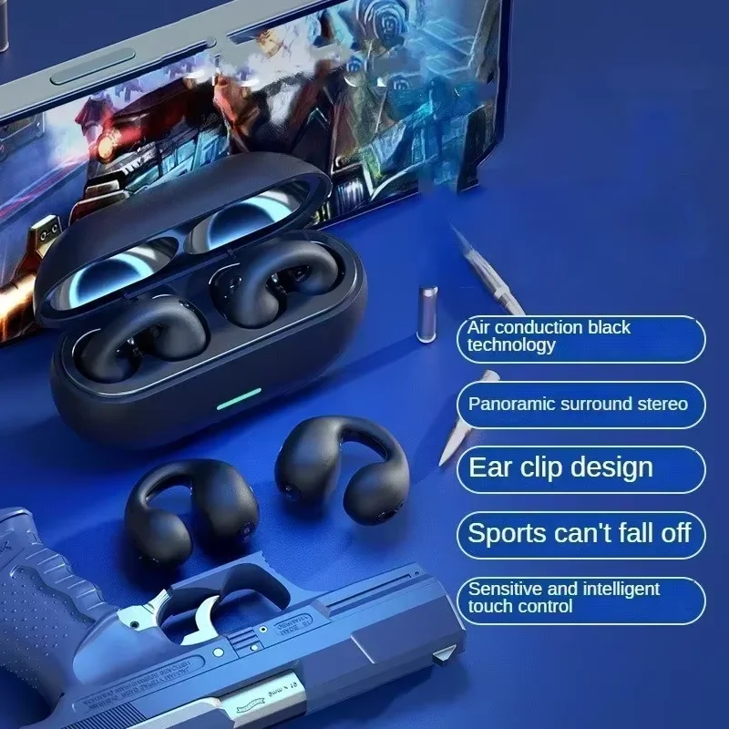 جديد الأصلي لينوفو T7500 جودة عالية العظام التوصيل سماعة لاسلكية تعمل بالبلوتوث 5.3 سماعات سماعات رياضية HiFi الصوت TWS سماعة