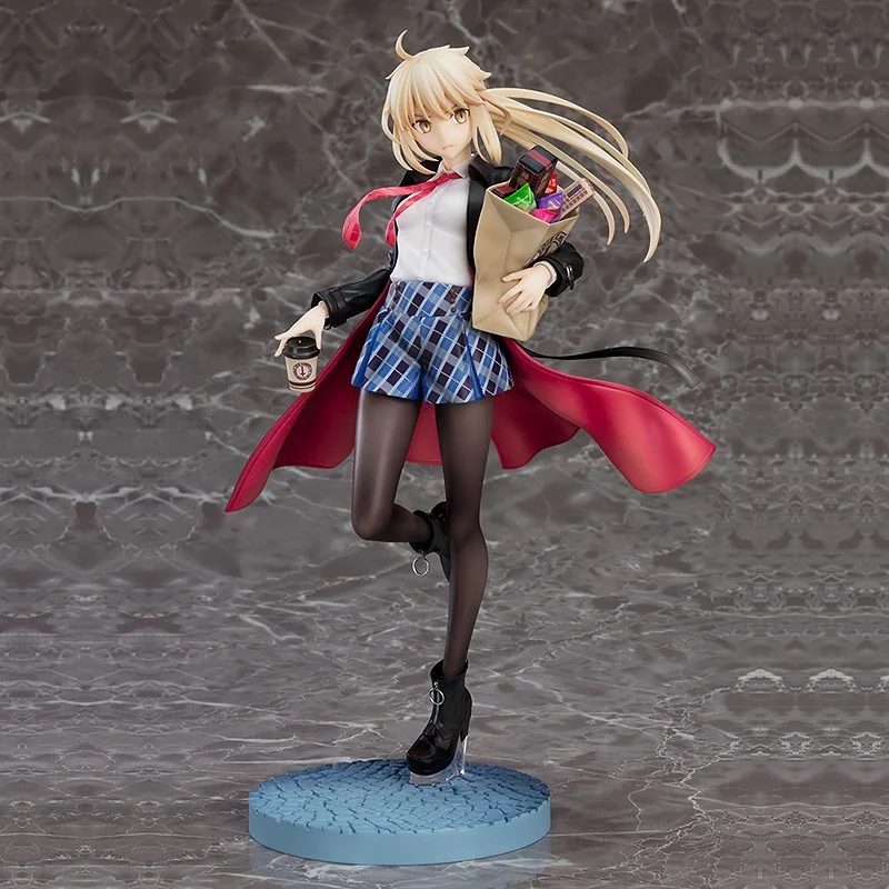 

Saber Action Figure Fate Grand Order Servant Black Servant Tower Travel Version Collectible Toy Model