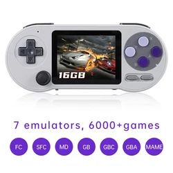 SF2000 3 inch IPS Screen Handheld Game Console Mini Portable Game Player Built-in 8000+ Games Retro Game Console AV Output