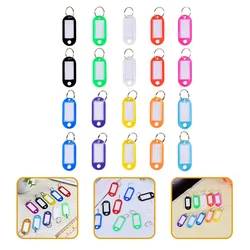 50pcs Key Tags with Ring Key Hanging Tag Portable Key Identification Labels