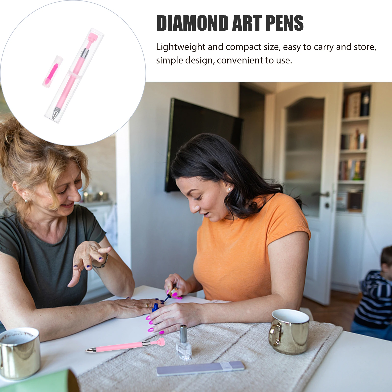 

Diamond Art Pen Nail Gems Drill Supply Refillable Lightweight Ergonomic Smooth Comfortable Professional Durable High
