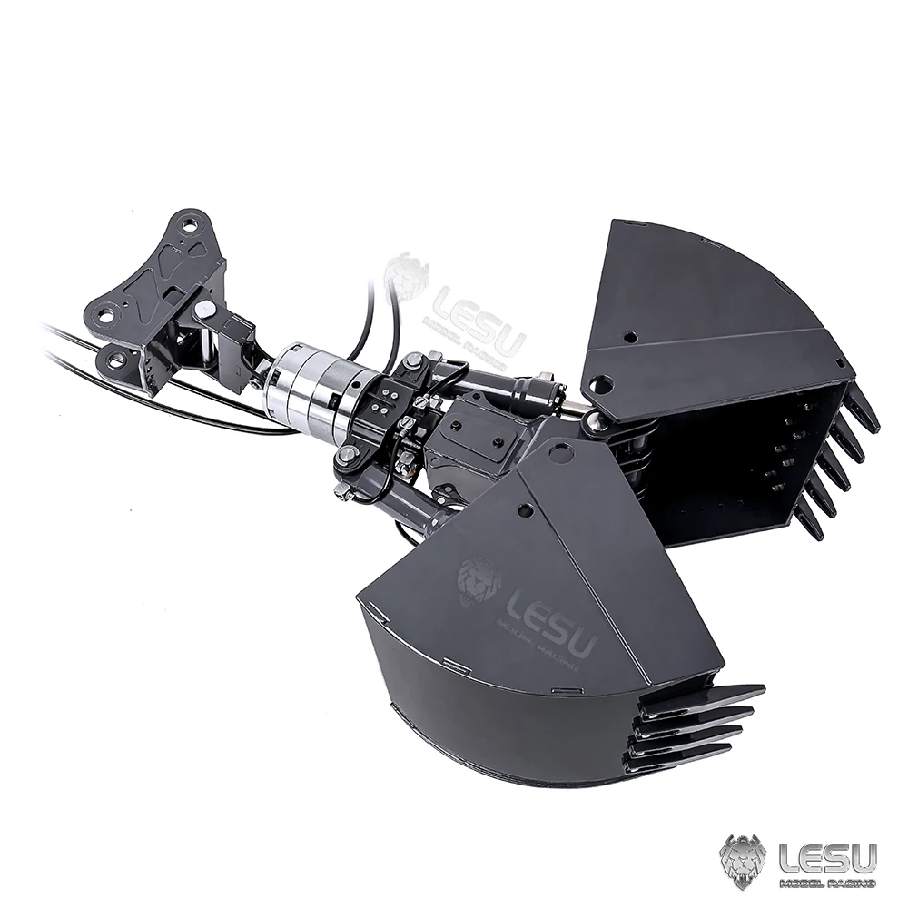 LESU1/14 shell bucket double petal bucket port sand unloading coal bucket rotating bucket hydraulic excavator model