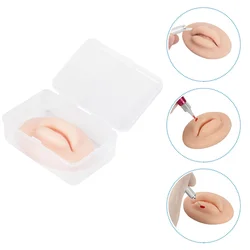 Lip Model Practice Fake Skin Silicone Injection 3D Training Mannequin Suture Portable Microblading Makeup Permanent Tool Mouth