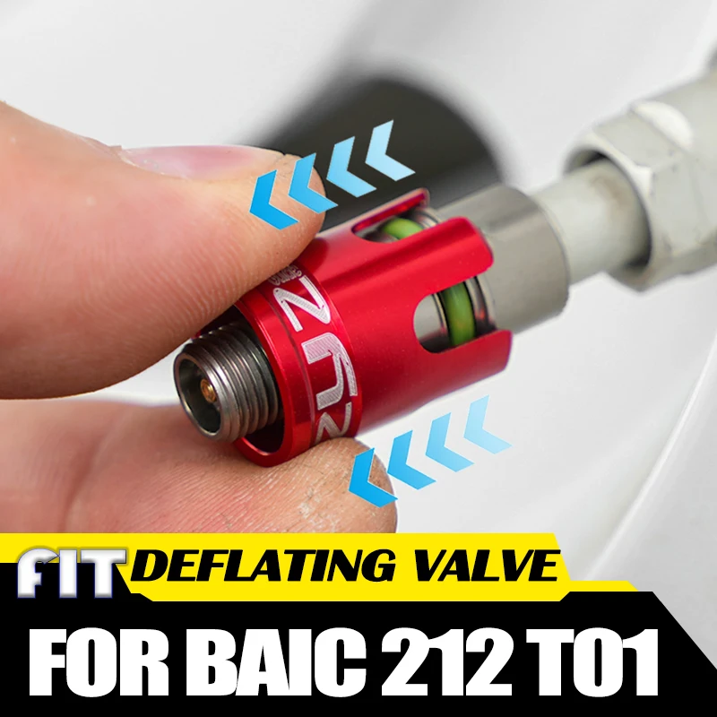 Car Tire Quick Release Nozzle Fit for BAIC 212 T01 2024 2025 Modified Car Pressure Relief Valve Desert Off-road Accessories