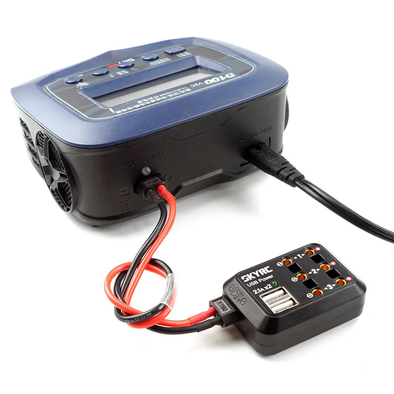 SKYRC D100 V2C Model Aircraft Lithium Battery Balance Charger Multifunctional Chinese Voice Dual Balance Charger