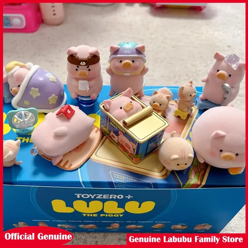 

Подлинная серия Lulu The Pig Stay With You, экшн-фигурки, игрушки, мультфильм Kawaii Guess Mystery Box, коллекция моделей, праздничные подарки