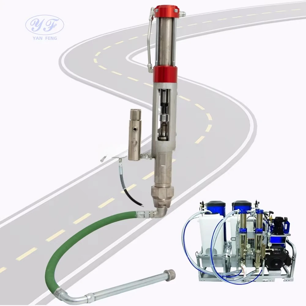 

Оборудование для дорожной разметки холодной краской на базе грузовика, безвоздушный распылитель краски, гидравлический насос RPS 2900, комплект насосов