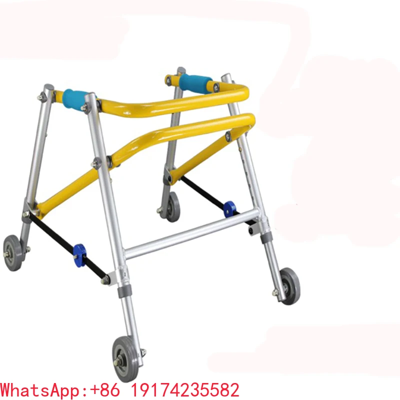 

Children and baby walker adjustable folding portable safe aluminum alloy walker