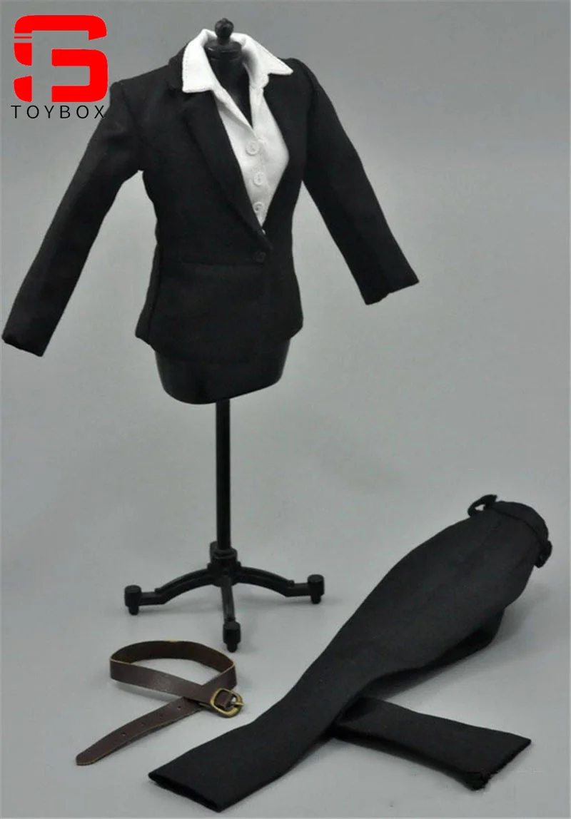 ZYTOYS TCT-012 1/6 Scale Female Office Suit Black Trousers Short Skirt Model for 12 Inches Action Figure Body Dolls