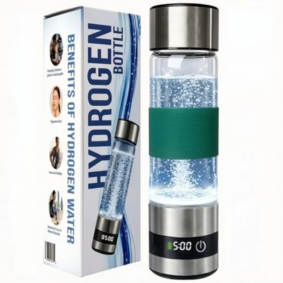 

Hydrogen Water Bottle, Rechargeable Sports Water Bottle with Hydrogen Infusion Technology, Portable Hydration Bottle for Gym, F