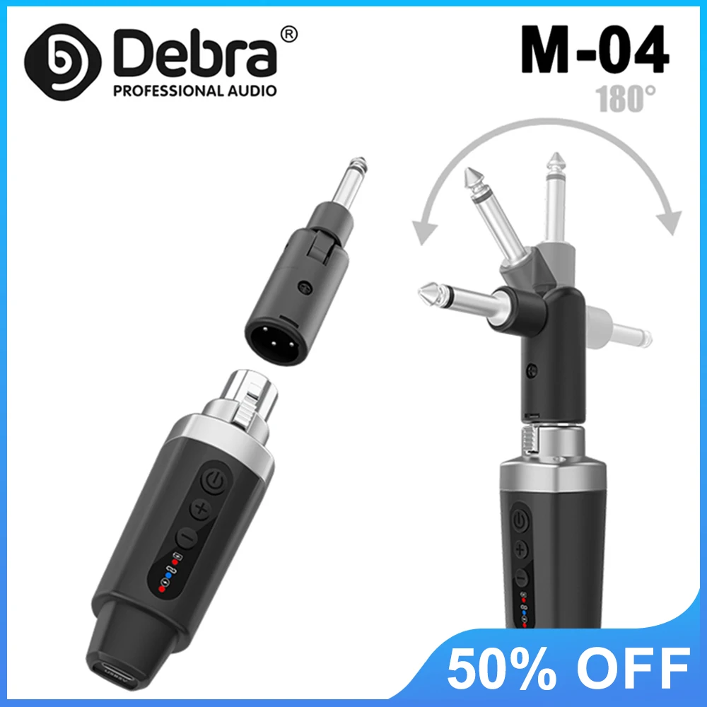 

Debra Portable FM Wireless Transmitter and Receiver System, Plug and Play, No Latency, for Mixing Consoles, Wired Microphones