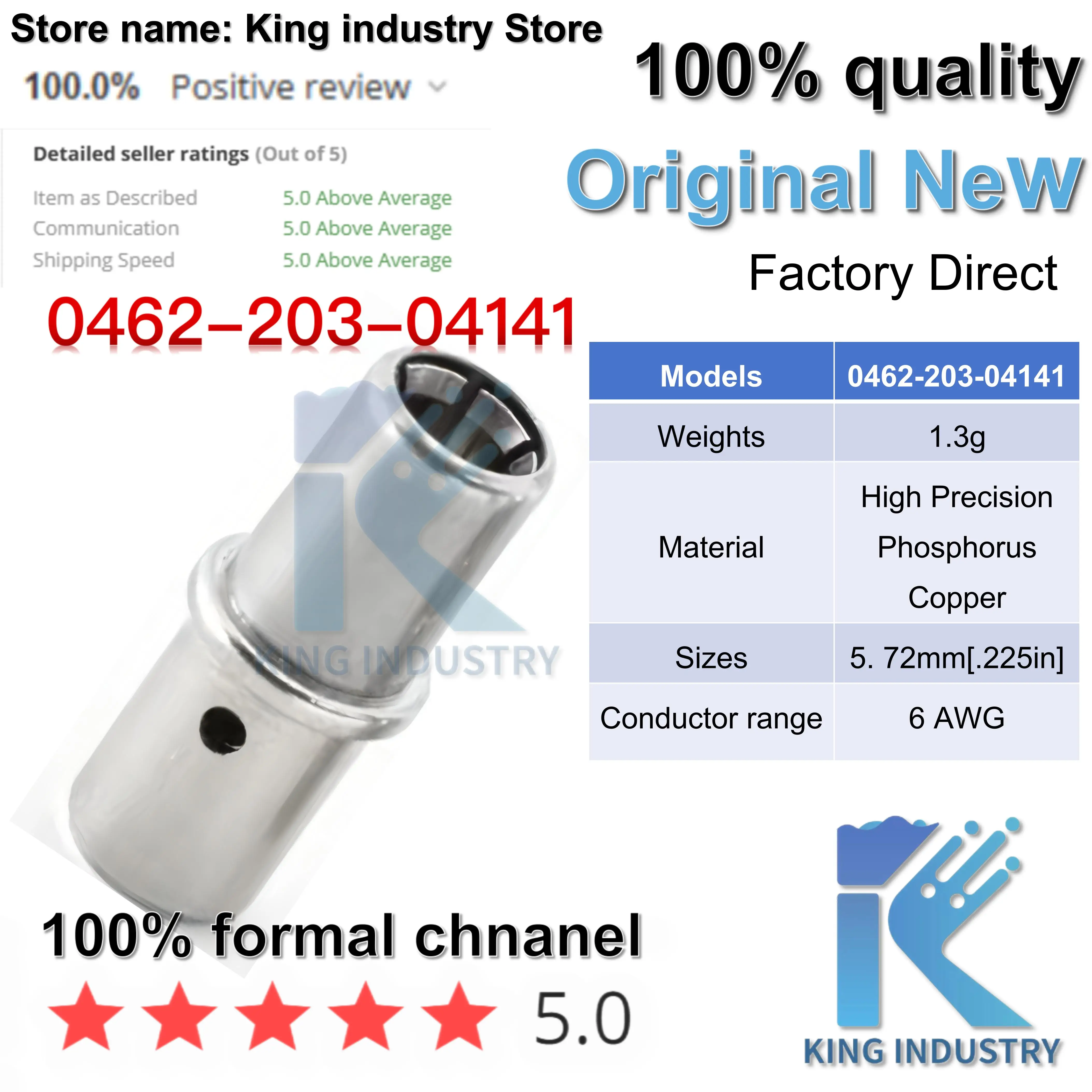 【50sets】0460-204-04141/0462-203-04141 DELCHl Automotive WiringHarness Insert Pin Socket