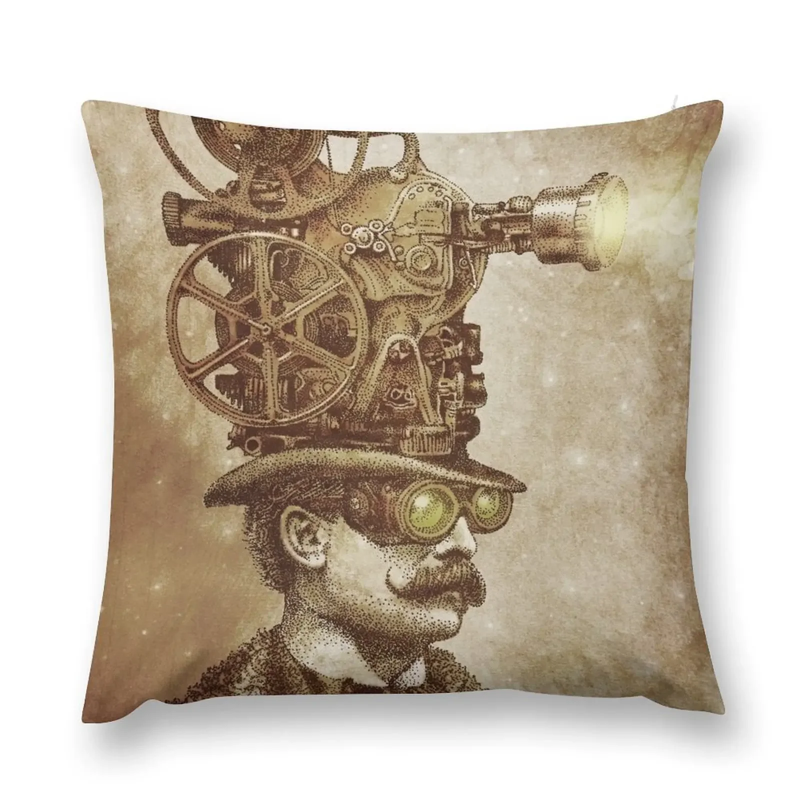 

The Projectionist (sepia option) Throw Pillow christmas supplies pillow