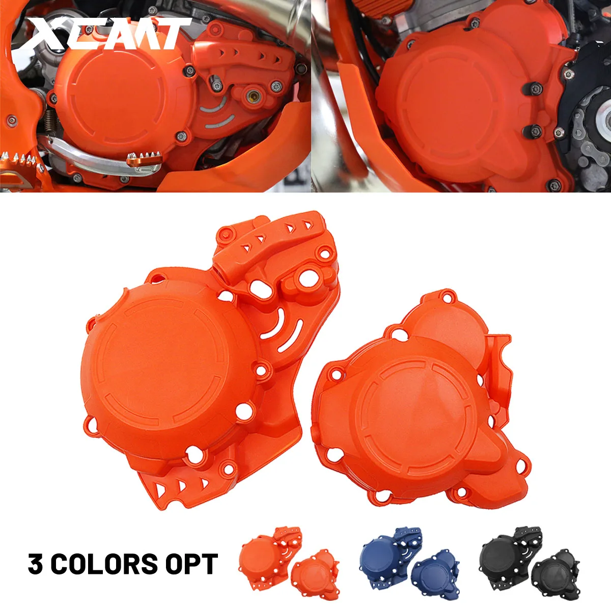 Motorcycle Clutch Cover Ignition Protector Guard For KTM EXC250 EXC300 SX250 XC250 XC300 XCW250 XCW300 TPI 2019 2020 2021 2022