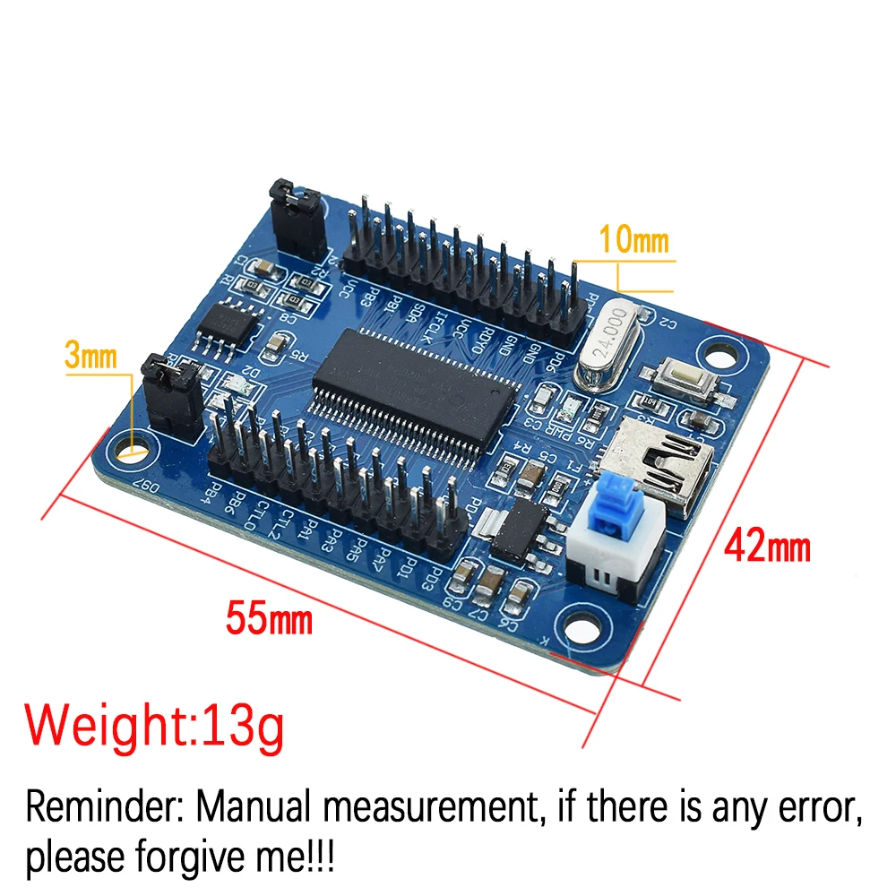 Resmi IEZ-USB FX2LP CY7C68013A USB Papan Inti Papan Pengembangan USB Logic Analyzer I2C Serial dan SPI Kualitas Tinggi Tersedia