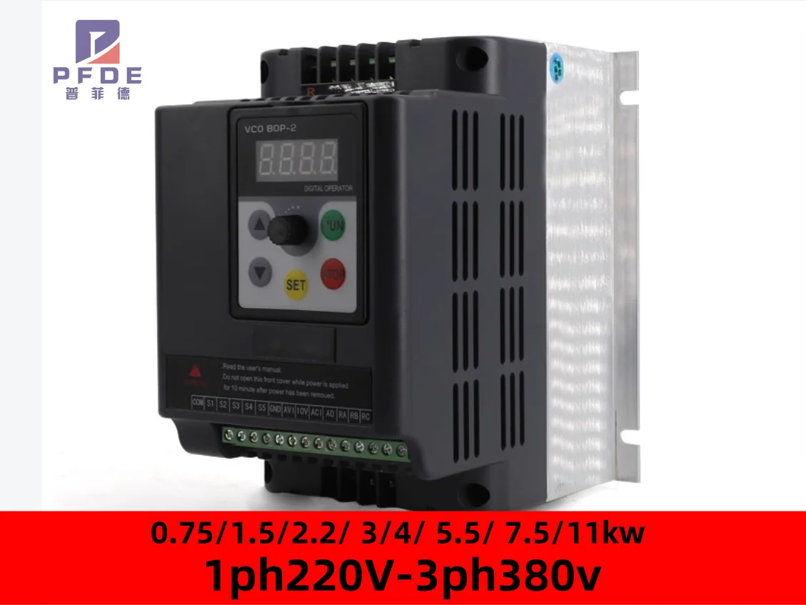 ALL 0.75/1.5/2.2KW 3/4KW 5.5KW 7.5kw requency Inverter 1P 3P 220V 380V Output Frequency Converter Variable Frequency Drive