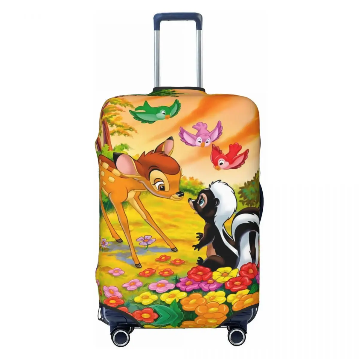 

Custom Bambi Travel Luggage Cover Elastic Kawaii Cartoon Anime Suitcase Cover Protector Fit 18-32 Inch