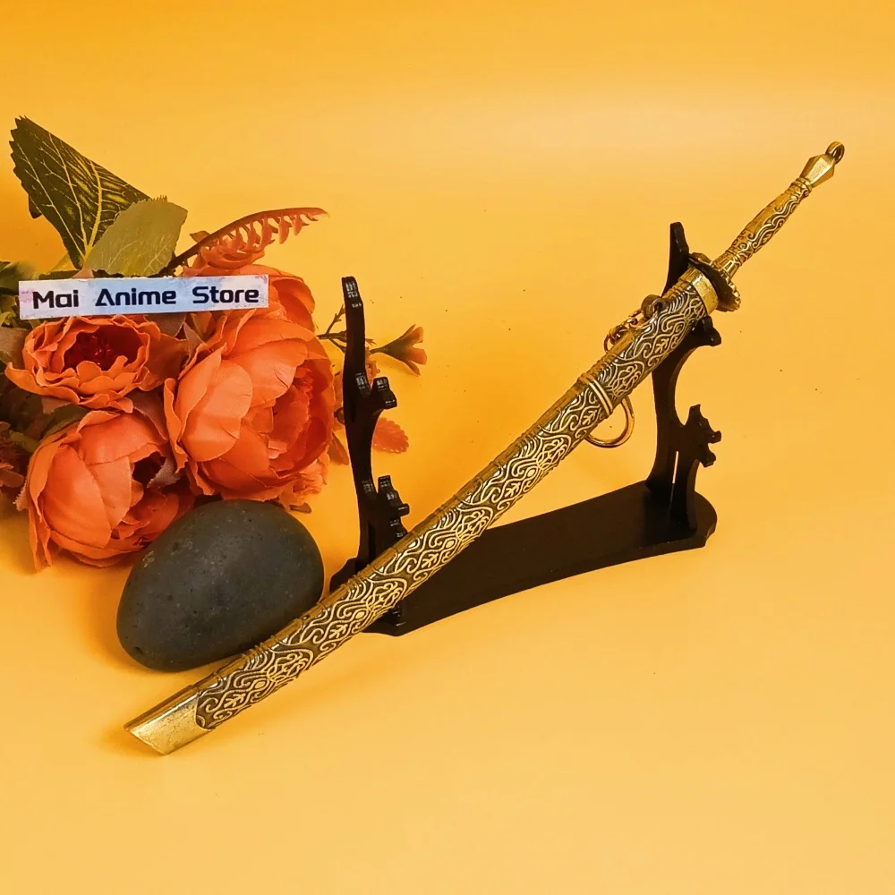 10 بوصة أنيمي Elden كاتانا النيزك خام شفرة السيف الأصلي صابر النينجا سكين معدني ستيك حجم اليابانية كاتانا لعبة غير حادة هدية #2