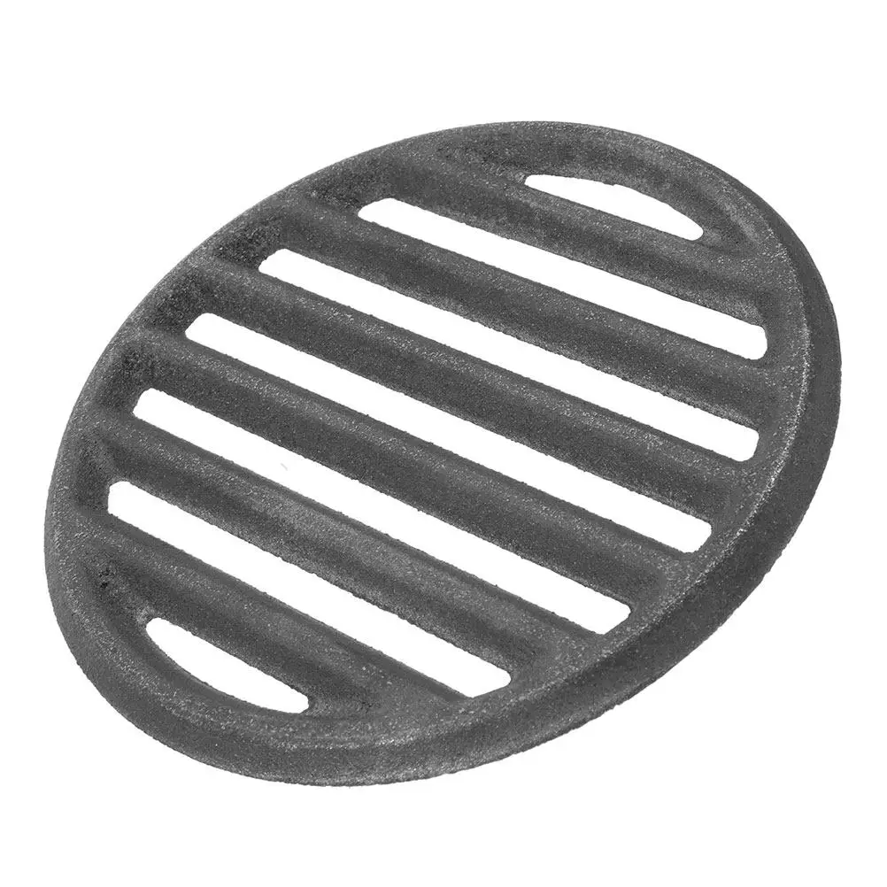 15Cm Cast Iron Bbq Grate Round Portable Grill Rack for Outdoor Camping Cooking Fire Pit Grilling Grate Fireplace Replacement