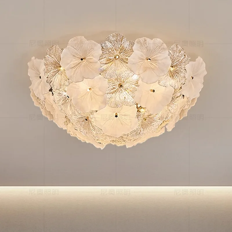french-cream-style-glass-flower-ceiling-light-luxury-elegant-main-light-for-living-room-dining-room-bedroom-chandelier-hallway