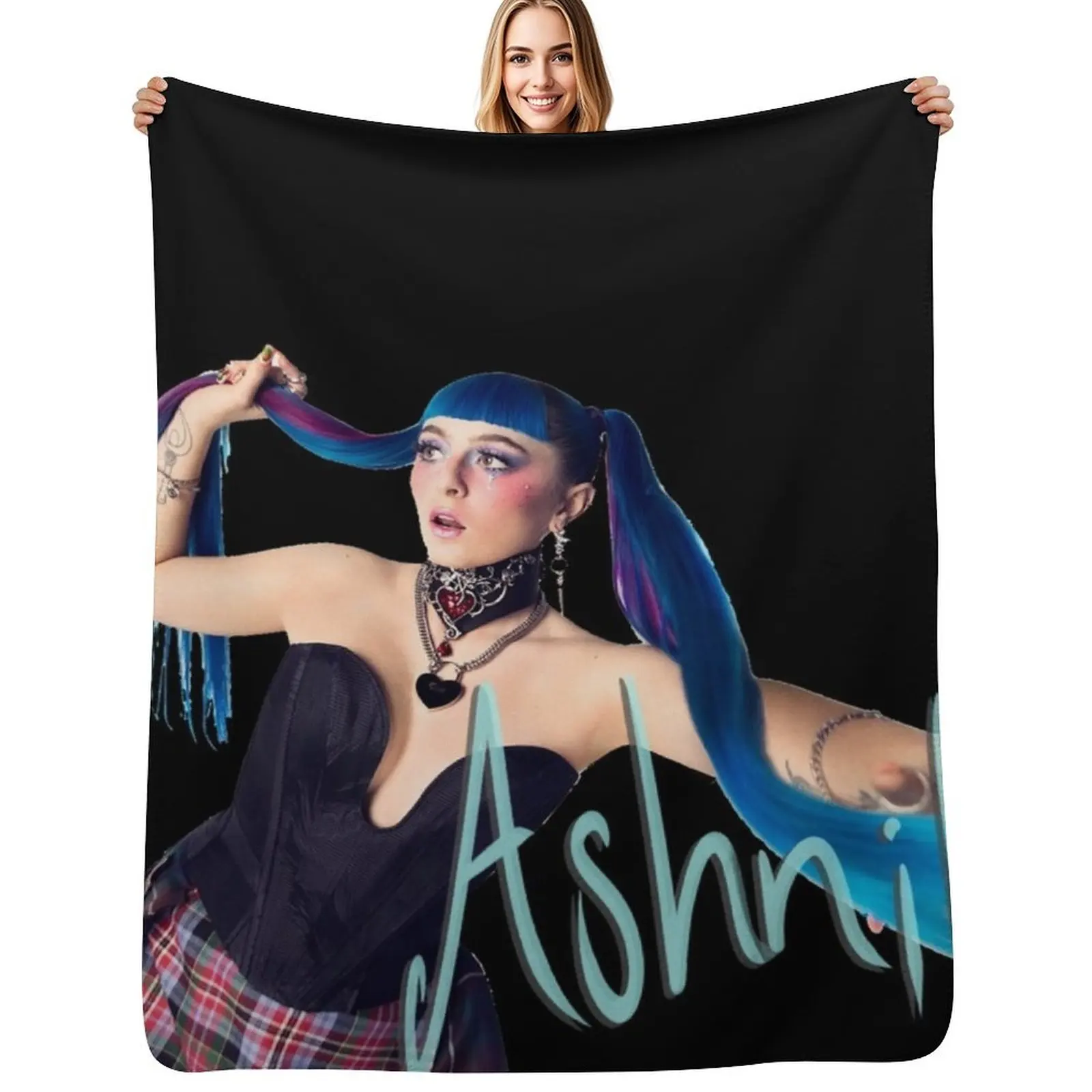 

Ashnikko Demidevil Throw Blanket Warm Accent Blanket for Living Room Decoration