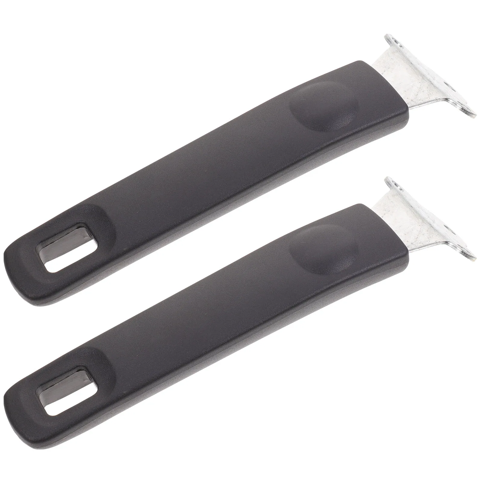 

2pcs Anti Scalding Pot Handles Replacement Ergonomic Stainless Steel High Temperature Cookware Parts Removable