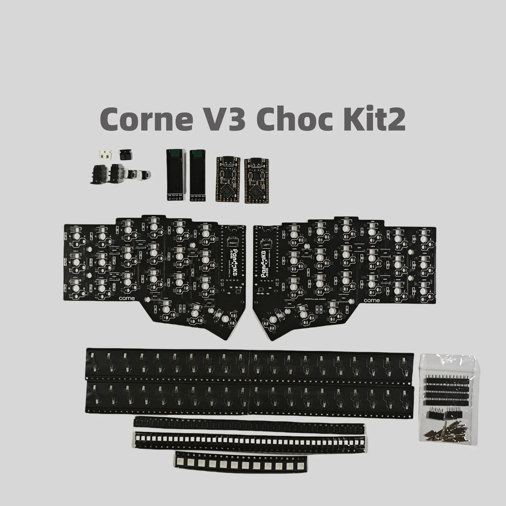 Corne V3 Choc Low Profile Split Keyboard PCB Corne Crkbd PCB Wireless Horn Keyboard Kit DIY Mechanical Keyboard Accessory Custom