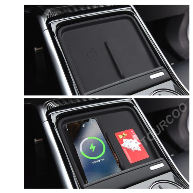 For Xpeng XiaoPeng G9 2022 2023 Center Console Wireless Charging Silicone Pad Mat Anti-slip Mat Interior Modified Accessories