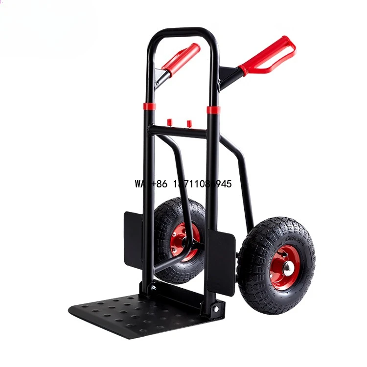Folding Aluminum Hand Truck Convertible Cargo Transport Cart 2 Wheels Moving Mini Cart
