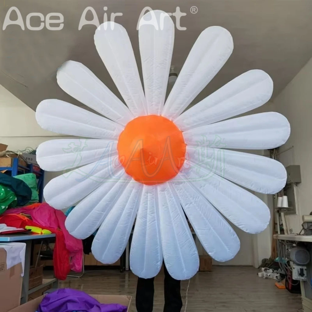 Éclairage LED gonflable marguerite Margarita fleur accessoires suspendus pour Festival carnaval