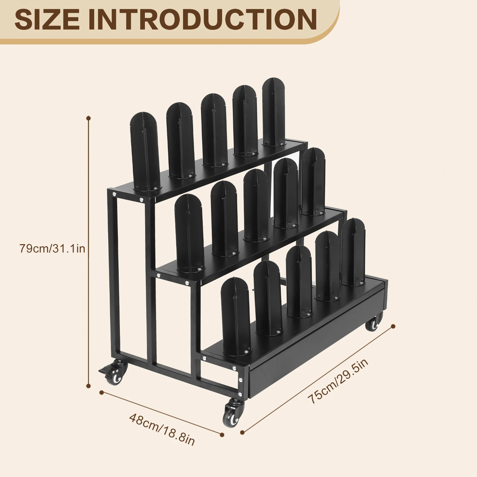 عربة بعجلات (1 قطعة) #5