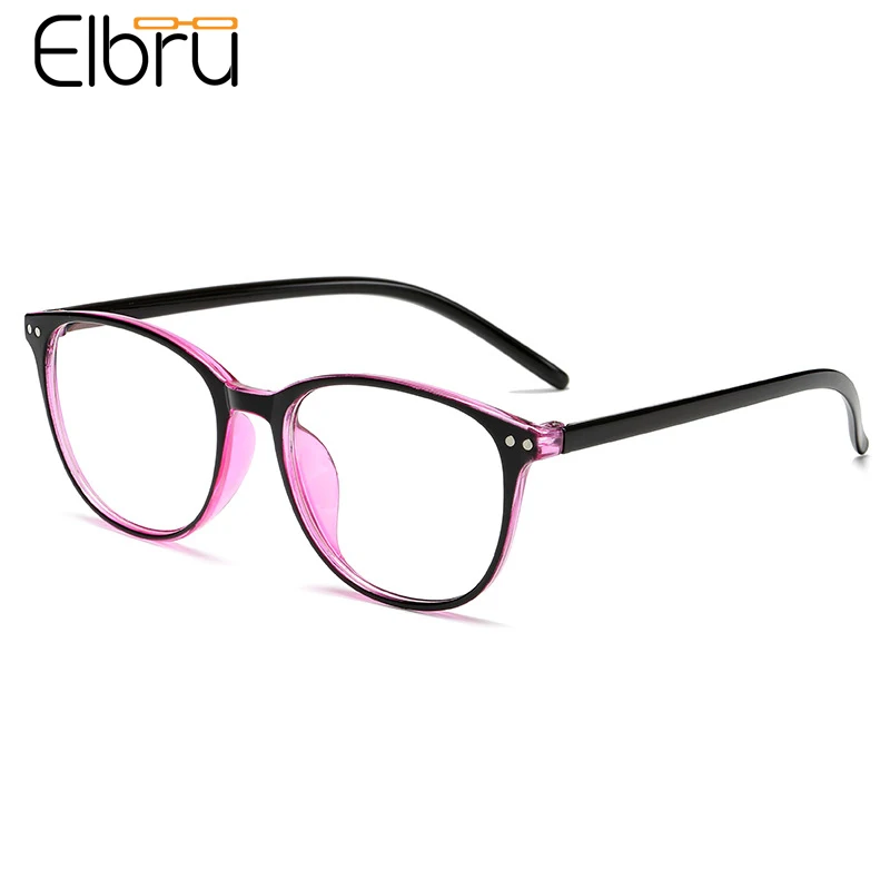 Elbru 0+1+1.5+2+2.5+3+3.5+4 Anti-blue Light Reading Glasses Women Men Ultralight Round Presbyopic Eyeglasses Female Male Eyewear