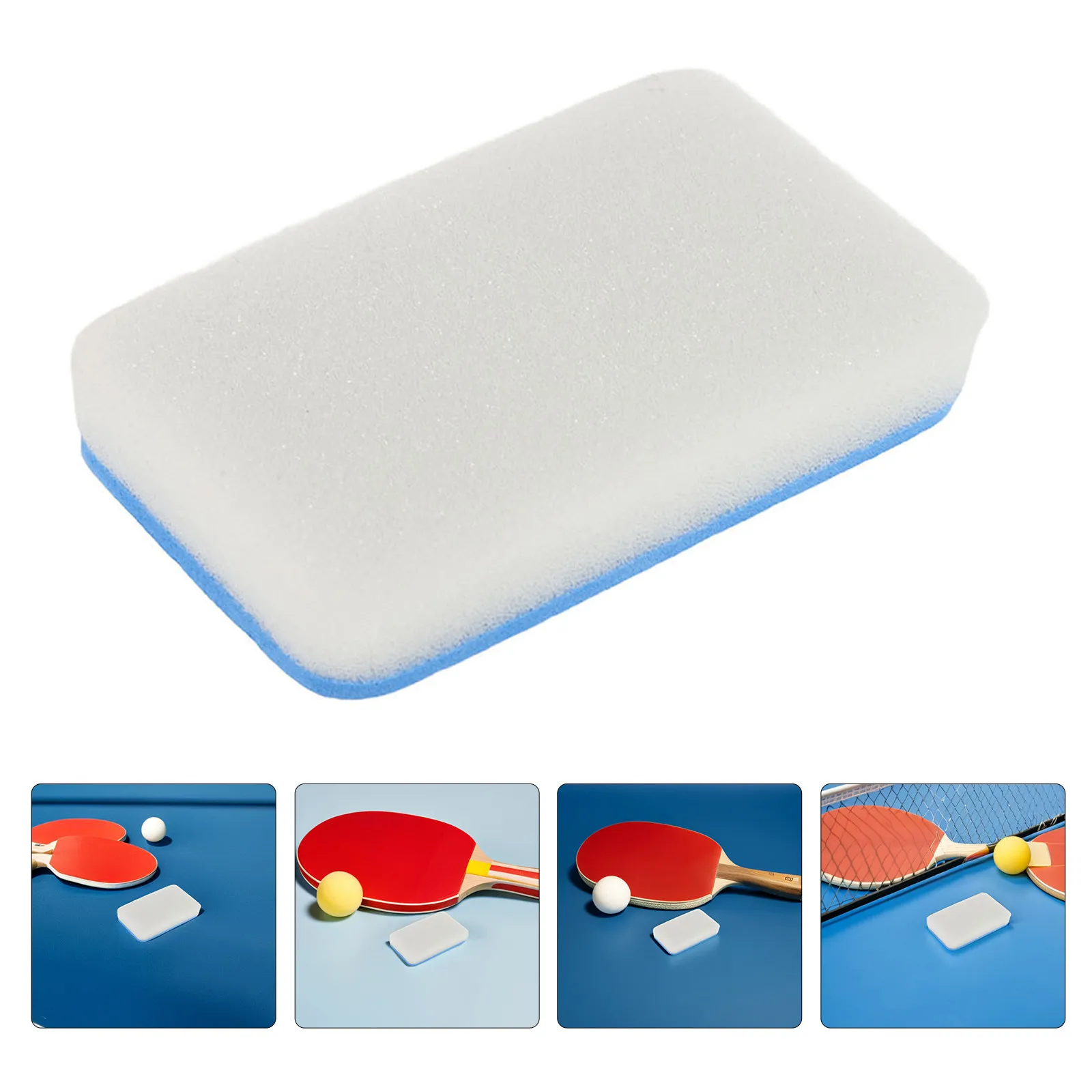 

4Pcs Ping Pong Paddle Sponge High Performance Racket Cleaner Soft Absorbent Table Tennis Paddle Care Sponge Portable Reusable