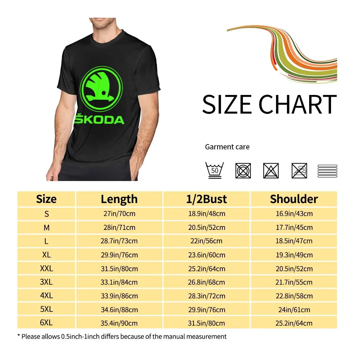 NEW Skoda Auto T-shirt Men Print Round neck T-shirt Summer Fashion Short Sleeve Cotton T Shirt