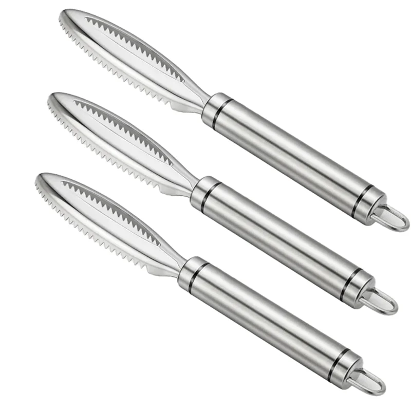 Fish Scale Brush Fish Scale Remover Stainless Steel Serrated Easy To Remove Fish Scales Cleaning Brush Kitchen Tools-Y48A