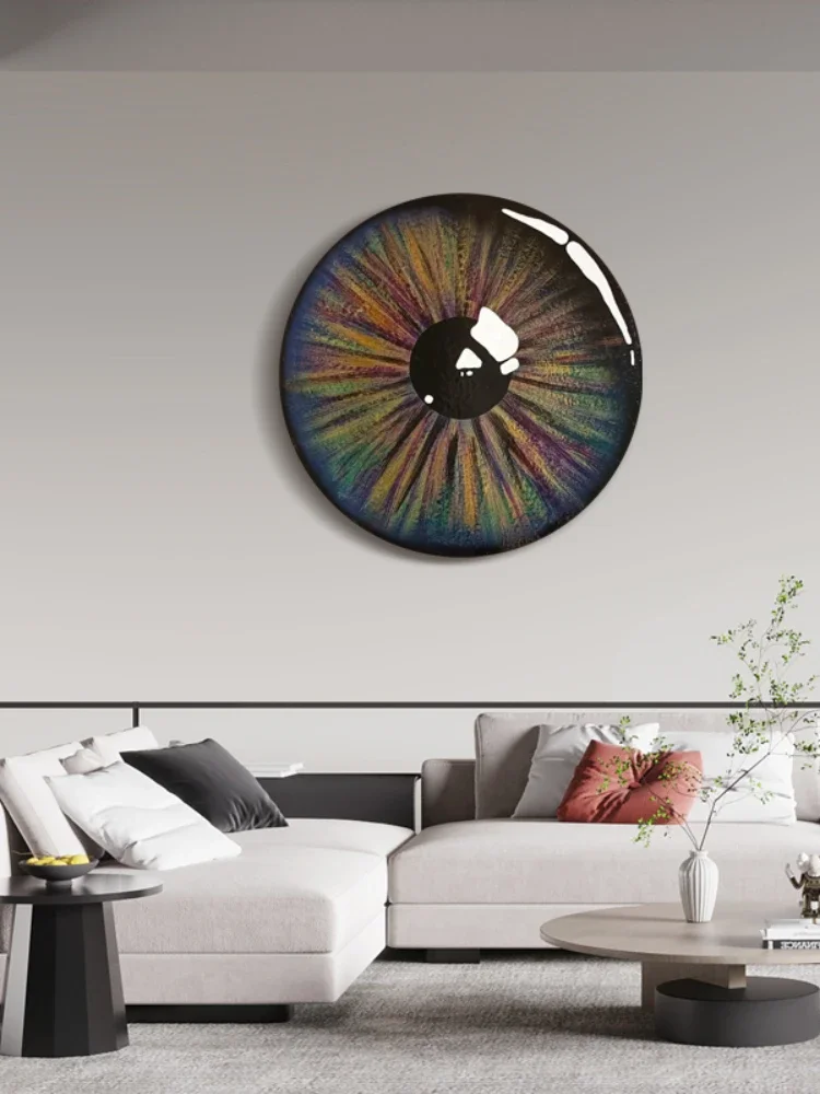 xury Wall Decoration Living Room Sofa Wall Wall Decoration Metal Creativity Restaurant Wall Pendant Metal Circle Wall Hanging