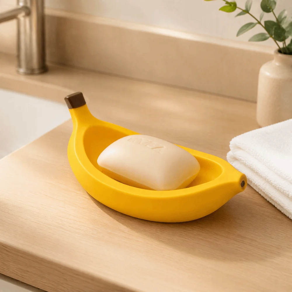 Storage Accessory Drainable Soap Dish Drain Design Single Layer Soap Box No Drill Draining Wall Mounted Soap Dish Household