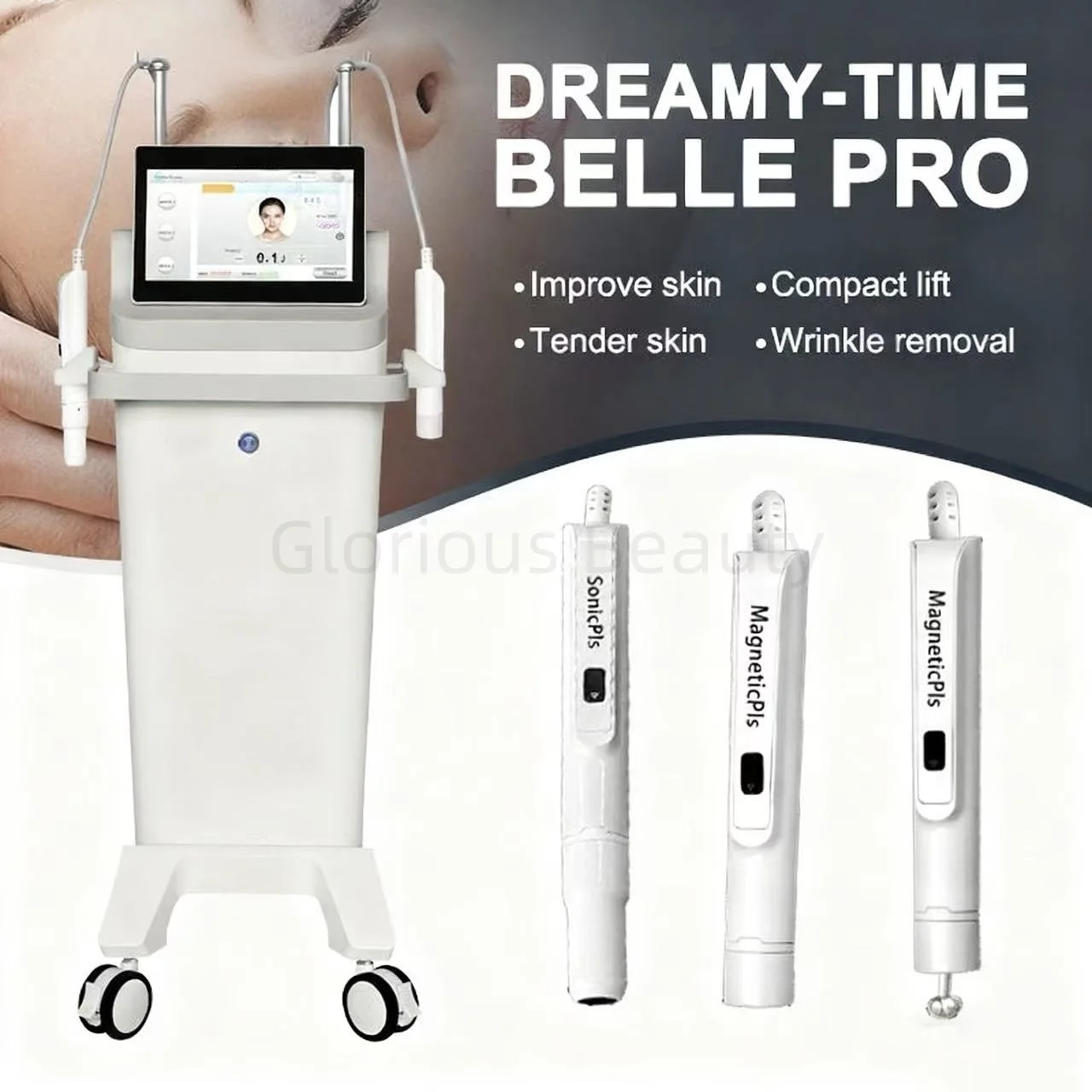 جديد مكافحة الشيخوخة الموجات فوق الصوتية جهاز شد الوجه EMS آلة الرفع تجديد الجلد لإزالة تجاعيد العين شد الجلد صالون