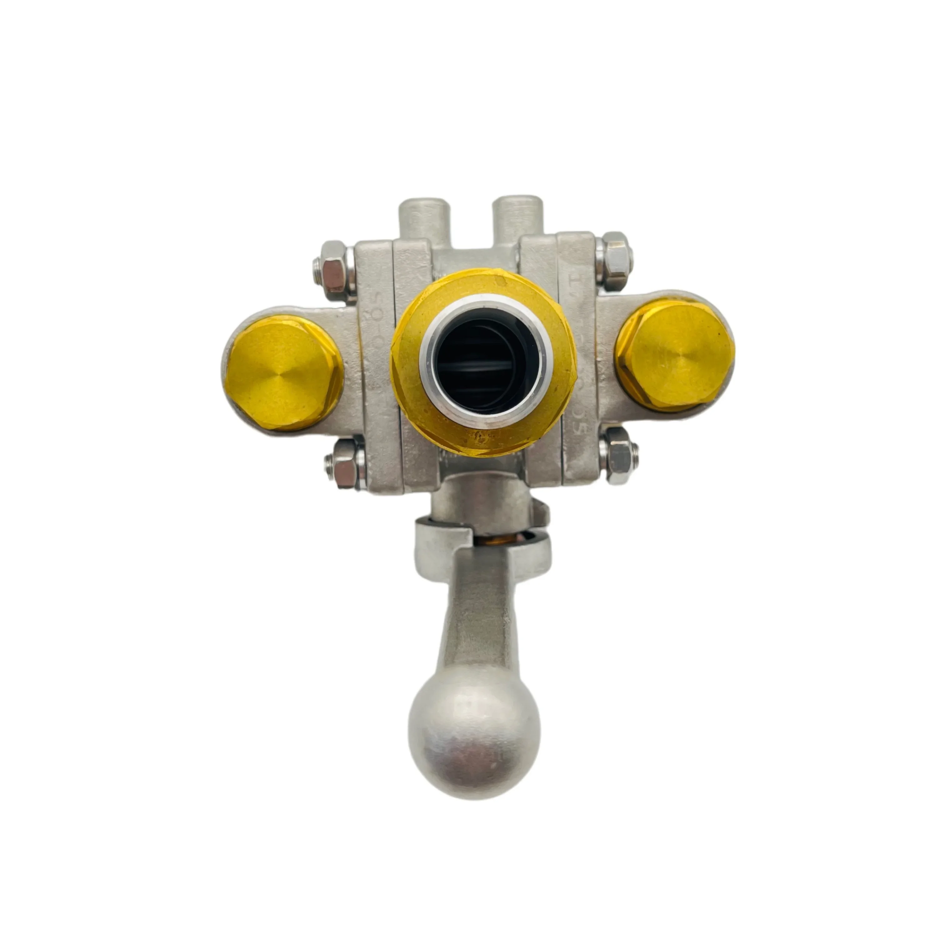 Stainless steel cryogenic welding connection M36*2 thread three-way ball valve DQS-25