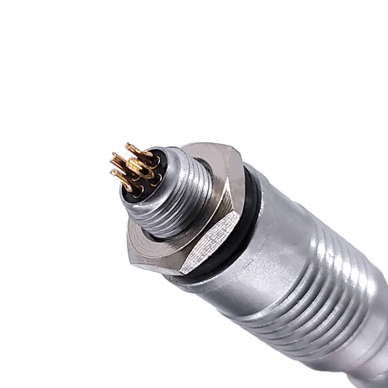 YC6-Aviation conector com sensor push pull, IP65 mini conectores circulares, 3Pin, 6mm, 2P, 3P, 4P, 5P, 2pcs