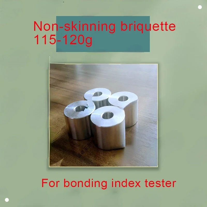 2Pcs Index Briquette Weight 110-115g G G-value Experimental Assay Stainless Nickel-chromium Steel Briquette