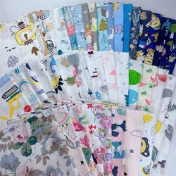 Twill Cotton Fabric for Sewing Craft, Floral and Butterfly, Quilting, Baby Dress, Tecido, DIY Patchwork, Handmade Cloth