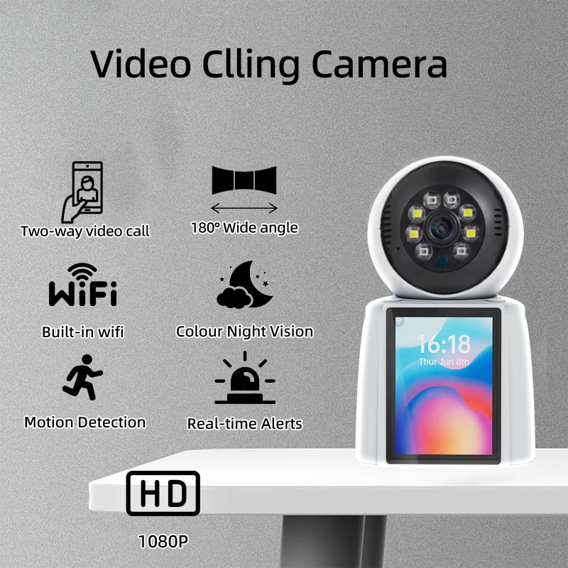 5MP PTZ WIFI IP Camera Audio CCTV Surveillance Smart Night vision Home Security CCTV Indoor Baby Monitor Auto Tracking IP Camer