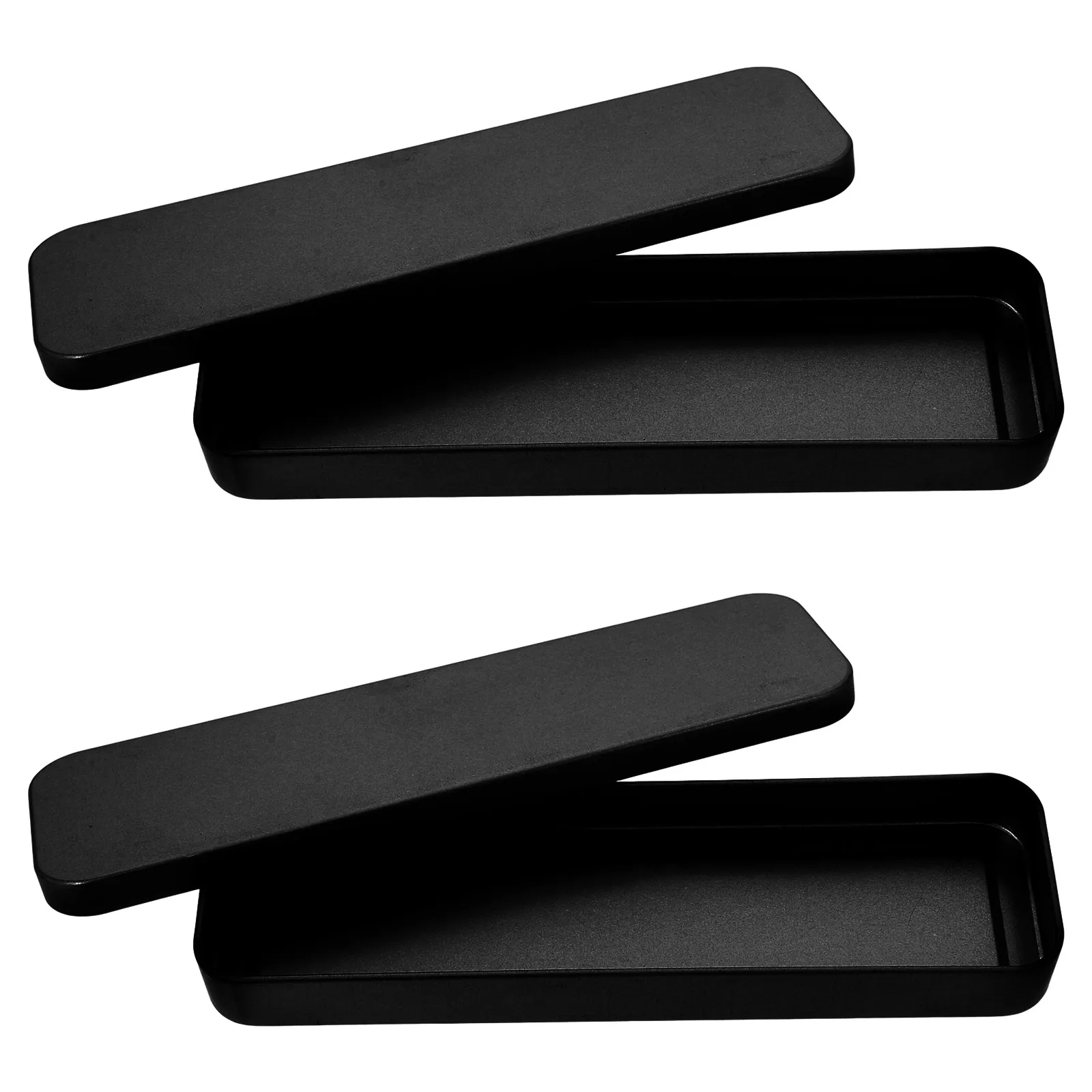 

2pcs Tinplate Pencil Case Portable Metal Stationery Box For School Office Organizer Waterproof Durable Storage Container