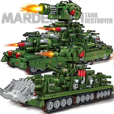 Tank World Ultimate KV44 Carl 44 Assembly Building Puzzle Toy KV99 Ultimate Leviathan