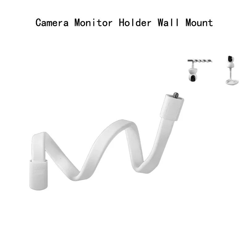 

Baby Monitor Wall Mount IP Camera Holder Stand Silica gel Bracket Hole-Free Crib Cradle Rod Hose Holder Flexible Twist Mounting