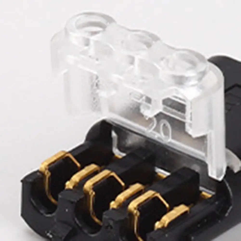 Diy Led Wiring Connector 24/40pcs 3-pin Solderless Wire Connectors with Locking Mechanism Quick Rgb Led Strip Connectors