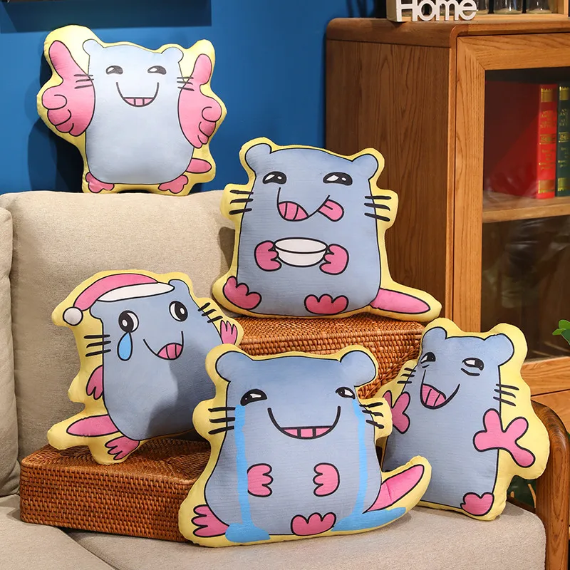 Cartoon muis knuffel sleutelhanger tas hanger leuke hangende decoratie lelijke muis pluche kussen kussen creatief grap speelgoed